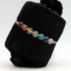 Bracelet 7 Chakras barrette et chaîne