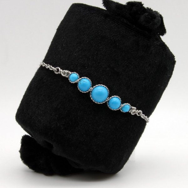 Bracelet Perles de Turquoise.