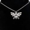 Pendentif Symbole Royal Zelda en aluminium sur chaîne acier inox.