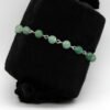 Bracelet chaine perlée en Aventurine verte et acier inoxydable